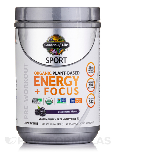 Основне фото товара Sport Organic Plant-Based Energy + Focus, Органічний Протеїн, 432