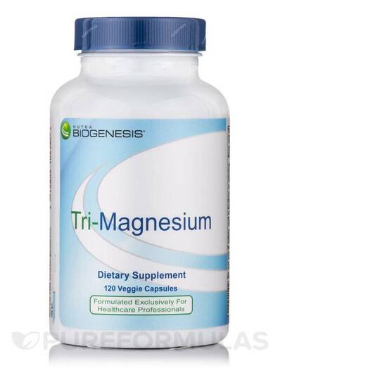 Основне фото товара Nutra BioGenesis, Tri-Magnesium, Магній, 120 капсул
