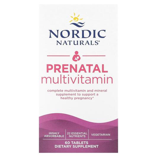 Основне фото товара Prenatal Multivitamin, Вітаміни для вагітних, 60 таблеток