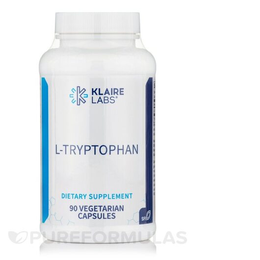 Основне фото товара Klaire Labs, L-Tryptophan, L-Триптофан, 90 капсул