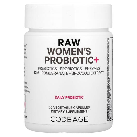 Основне фото товара CodeAge, RAW Women's Probiotic+, Пробіотики для жінок, 60 ка
