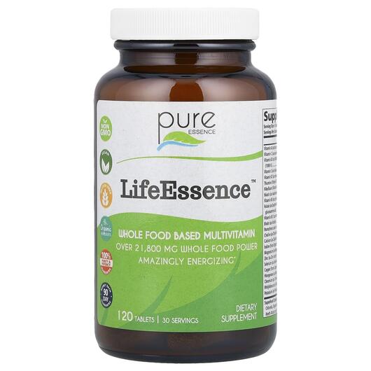 Основне фото товара LifeEssence Whole Food Based Multivitamins, Мультивітаміни, 120 т
