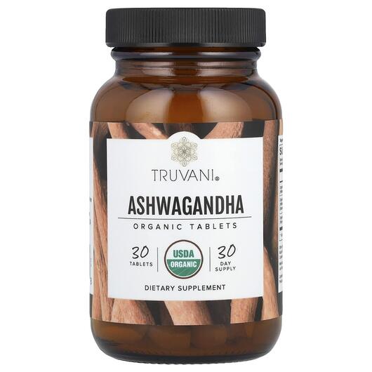 Основне фото товара Truvani, Ashwagandha, Ашваганда, 30 таблеток