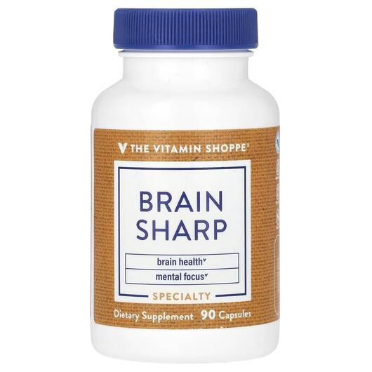 Основне фото товара TheVitaminShoppe, Brain Sharp, Підтримка мозку, 90 капсул
