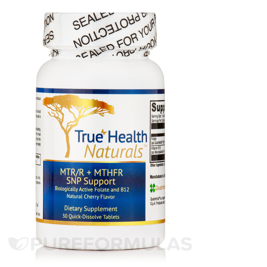 Основне фото товара MTR/R + MTHFR SNP Support Natural, Вітамін C, 30 Quick-Dissolve T