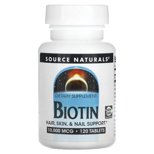 Основне фото товара Biotin 10000 mcg 120, Біотин 10000 мкг, 120 таблеток