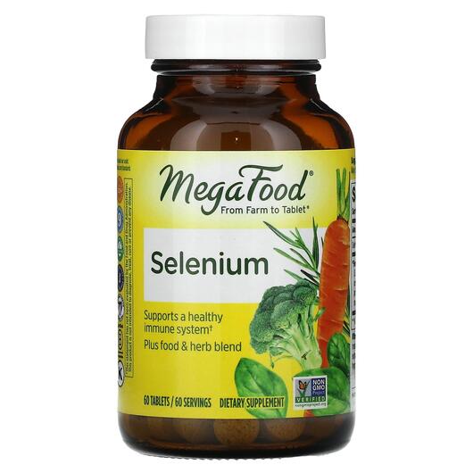 Основне фото товара MegaFood, Selenium, Селен, 60 таблеток