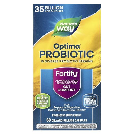 Основне фото товара Nature's Way, Fortify Optima, Примадофілус, 60 капсул