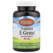 Фото товару Carlson, Gamma E-Gems 465 mg, Вітамін E Токофероли, 120 капсул
