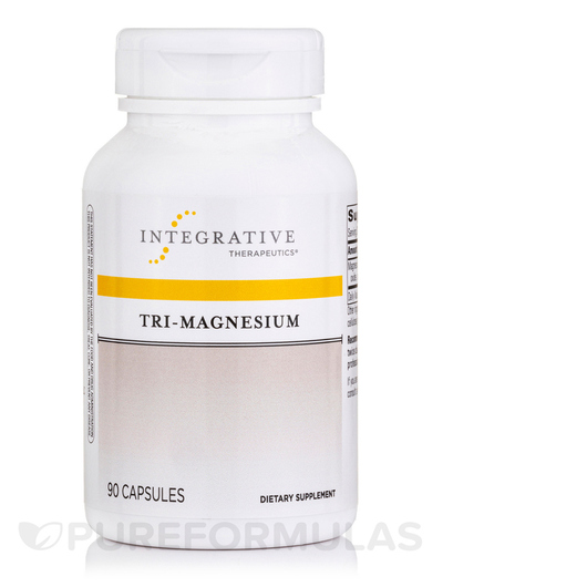 Основне фото товара Integrative Therapeutics, Tri-Magnesium, Магній, 90 капсул