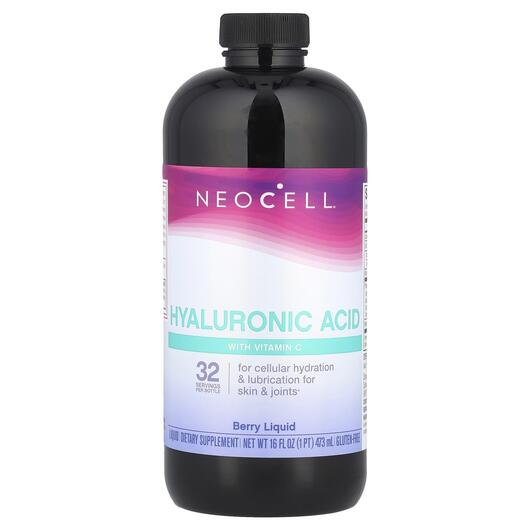Основне фото товара Hyaluronic Acid Berry Liquid 50 mg, Гіалуронова кислота, 473 мл