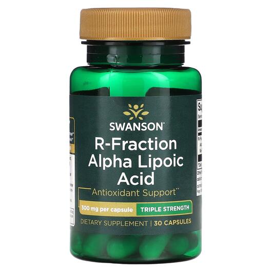 Основне фото товара R-Fraction Alpha Lipoic Acid Triple Strength, Альфа-ліпоєва, 30 к