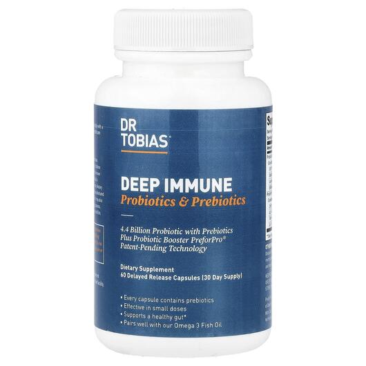 Основне фото товара Deep Immune Probiotics & Prebiotics, Пробіотики, 60 капсул
