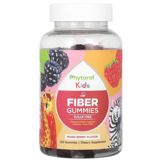 Основне фото товара Kids Fiber Gummies Mixed Berry, Цукерки з клітковиною, 120 таблет
