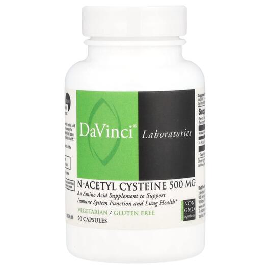 Основне фото товара N-Acetyl Cysteine 500 mg, NAC N-ацетилцистеїн 500 мг, 60 капсул