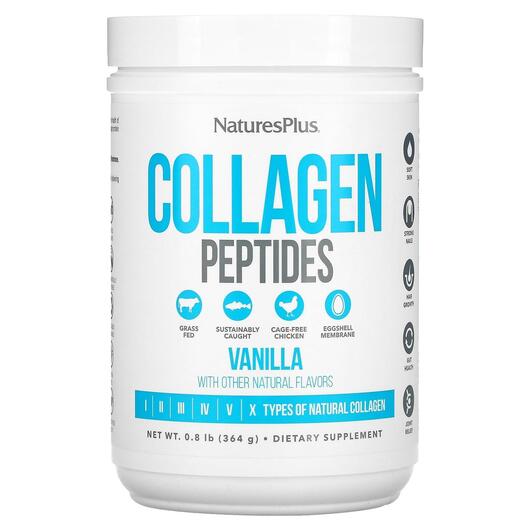 Основне фото товара Collagen Peptides Vanilla, Колагенові пептиди, 364 г