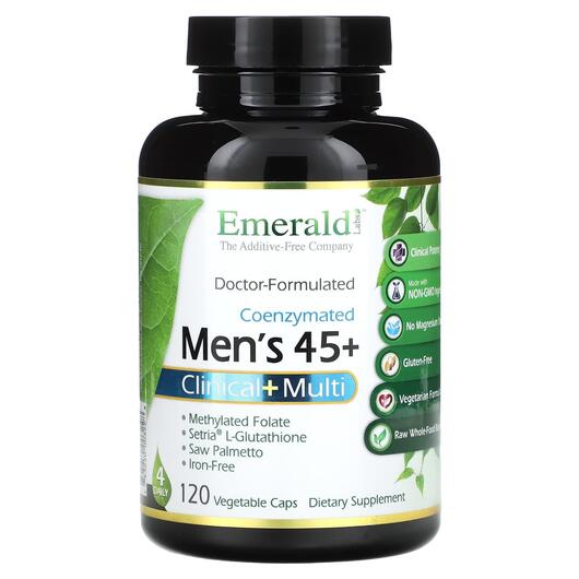 Основне фото товара Coenzymated Men's 45+ Clinical+ Multi, Коензим CoQ10, 120 ка