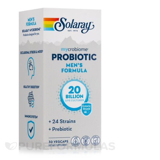 Основне фото товара mycrobiome probiotic Men's Formula 30 Billion, Пробіотики, 3