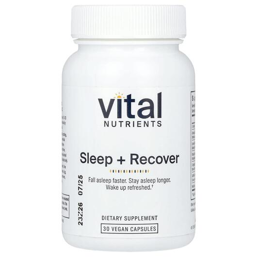 Основне фото товара Vital Nutrients, Sleep + Recover, Підтримка сну, 30 капсул