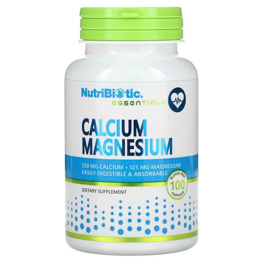 Основне фото товара Essentials Calcium Magnesium, Кальцій Магній, 100 Gluten Free Cap