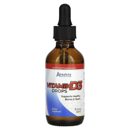Основне фото товара Vitamin D3 Drops, Вітамін D3 Холекальциферол, 60 мл