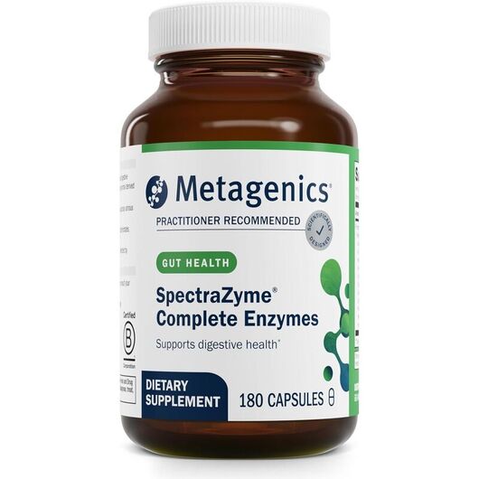 Основне фото товара Metagenics, SpectraZyme Complete Enzyme, Ферменти, 180 капсул