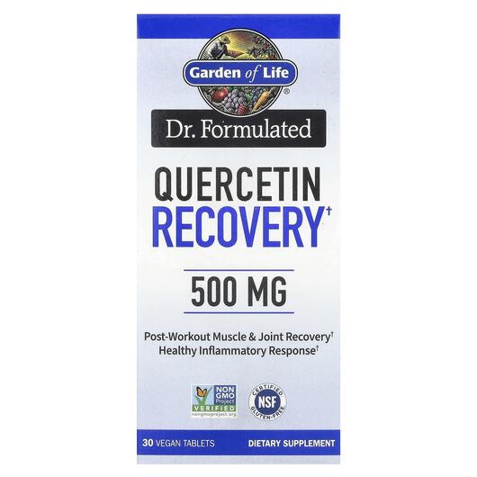 Основне фото товара Dr-Quercetin 500 mg, Кверцетин 500 мг Безводний, 30 таблеток
