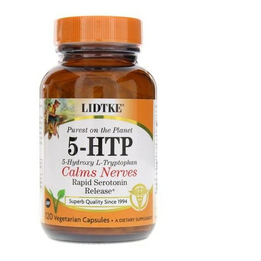 Основне фото товара Lidtke, 5-HTP, 5-гідрокситриптофан, 120 капсул