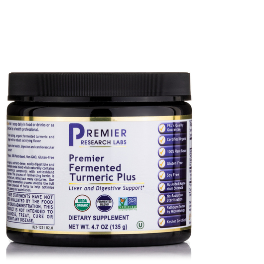 Основне фото товара Premier Fermented Turmeric Plus, Екстракт кореня куркуми, 135 г