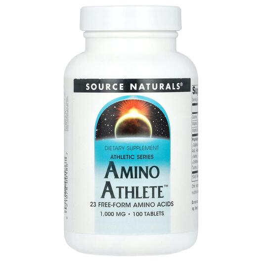 Основне фото товара Source Naturals, Amino Athlete, Амінокислоти, 100 таблеток