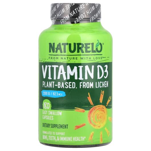 Основне фото товара Vitamin D3 Plant-Based from, Вітамін D3 Холекальциферол, 180 капс