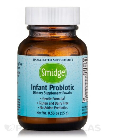 Основне фото товара Smidge, Infant Probiotic Powder, Пробіотики для дітей, 15 г
