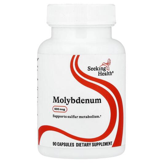 Основне фото товара Seeking Health, Molybdenum 500 mcg, Молібден, 90 капсул