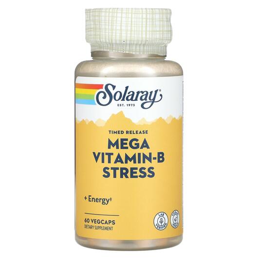 Основне фото товара Timed Release Mega Vitamin-B Stress, Підтримка стресу, 60 капсул