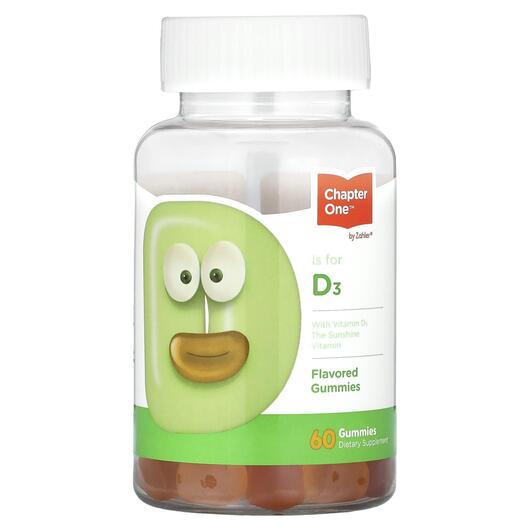 Основне фото товара Vitamin D3 Flavored Gummies, Вітамін D3 Холекальциферол, 60 табле