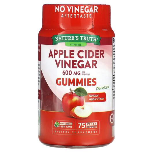 Основне фото товара Nature's Truth, Apple Cider Vinegar, Яблучний оцет, 75 конфе