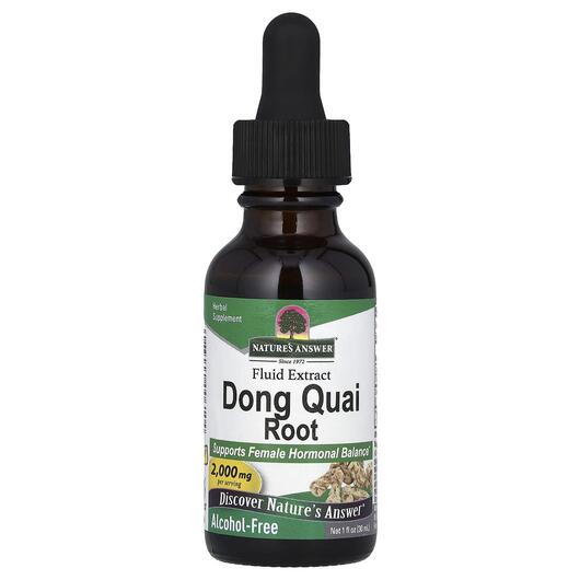 Основне фото товара Nature's Answer, Dong Quai Alcohol Free 1000 mg, Дягель, 30 