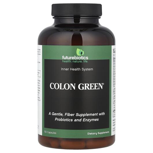 Основне фото товара Future Biotics, Colon Green, Детоксикація кишечника, 150 капсул
