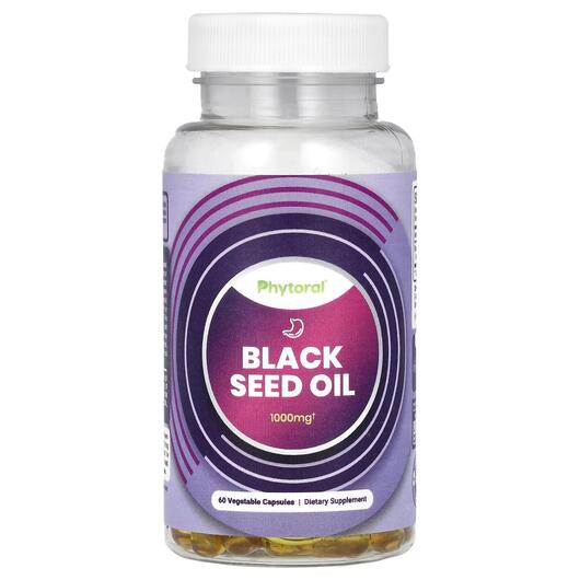 Основне фото товара Phytoral, Black Seed Oil 1000 mg, Чорний кмин, 60 капсул