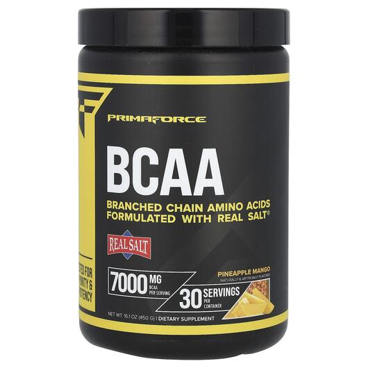 Основне фото товара Primaforce, BCAA Pineapple Mango, БЦАА, 450 г