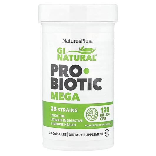 Основне фото товара GI Natural Probiotic Mega 120 Billion, Підтримка кишківника, 30 к
