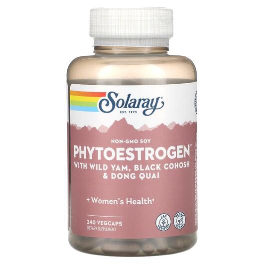 Основне фото товара Solaray, Phytoestrogen, Підтримка естрогену, 240 капсул