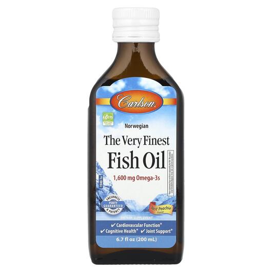 Основне фото товара The Very Finest Fish Oil Just Peachie, Риб'ячий жир Омега-3,