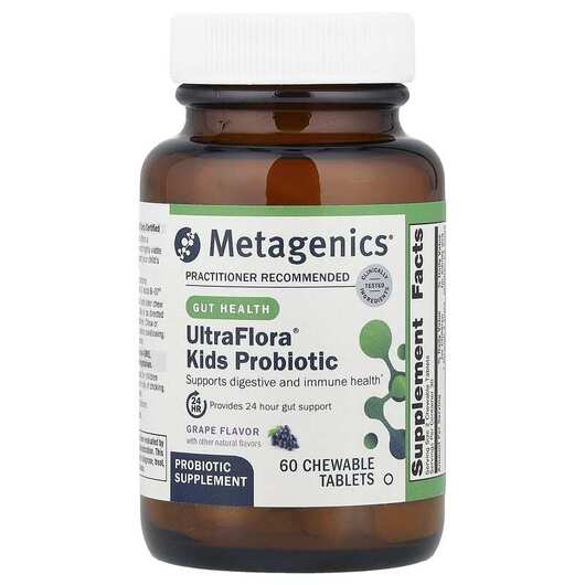 Основне фото товара MetaKids Probiotic Grape, Пробіотики для дітей, 60 таблеток