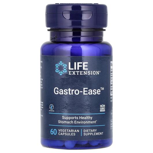 Основне фото товара Life Extension, Gastro-Ease, Ферменти, 60 капсул