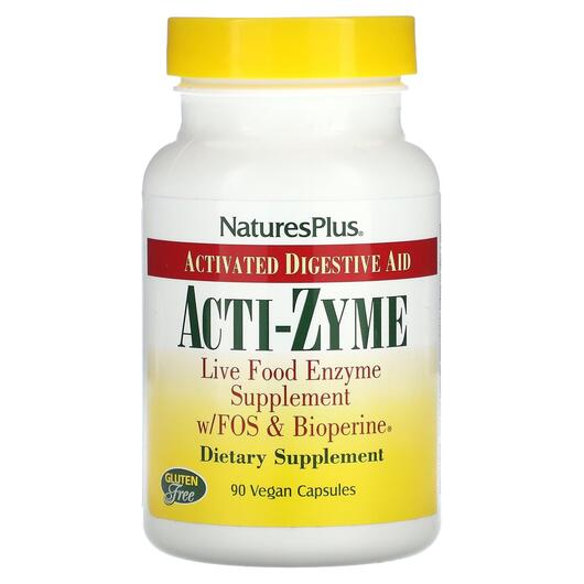 Основне фото товара Acti-Zyme Activated Digested Aid, Ферменти, 90 капсул