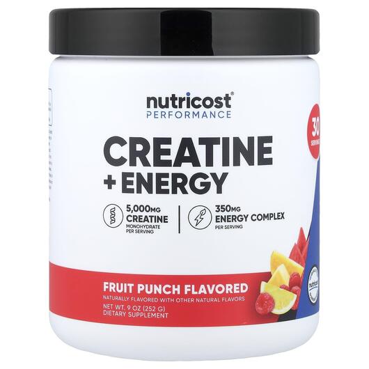 Основне фото товара Performance Creatine + Energy Fruit Punch, Енергетичний напій, 25