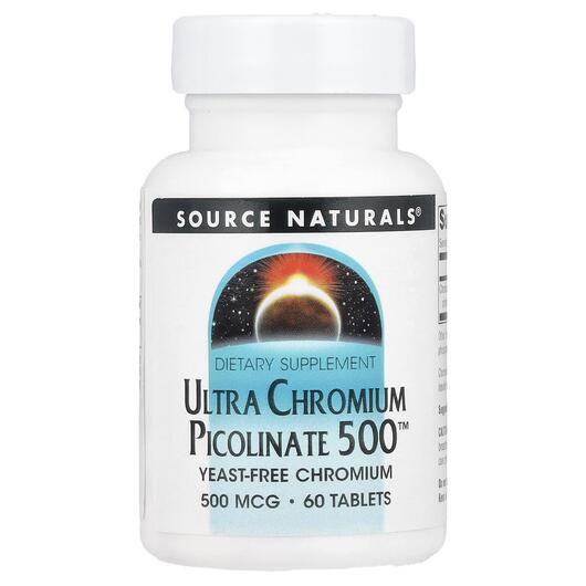 Основне фото товара Ultra Chromium Picolinate 500 500 mcg, Хром, 60 таблеток