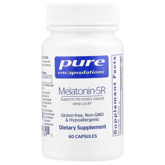 Основне фото товара Pure Encapsulations, Melatonin-SR, Мелатонін, 60 капсул