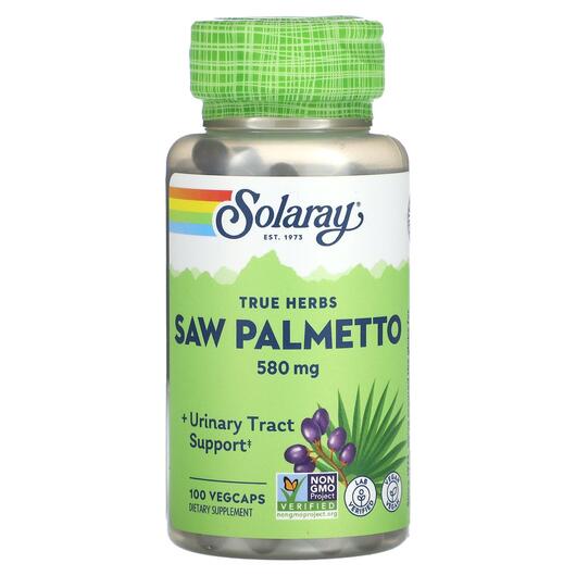 Основне фото товара True Herbs Saw Palmetto 580 mg, Со Пальметто, 100 Vegcaps